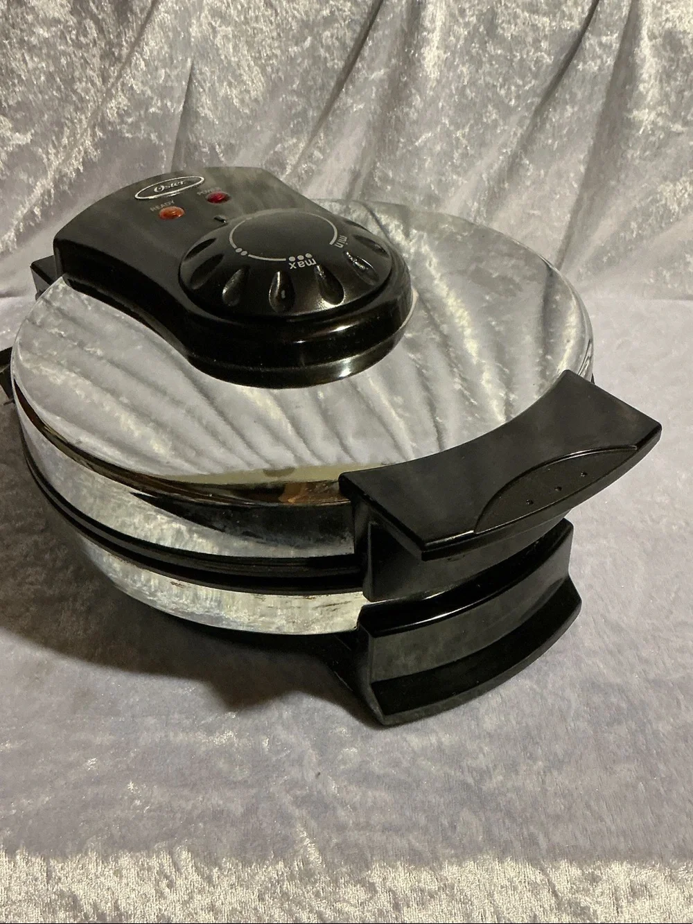 Electric Waffle Maker - Silver and Black
